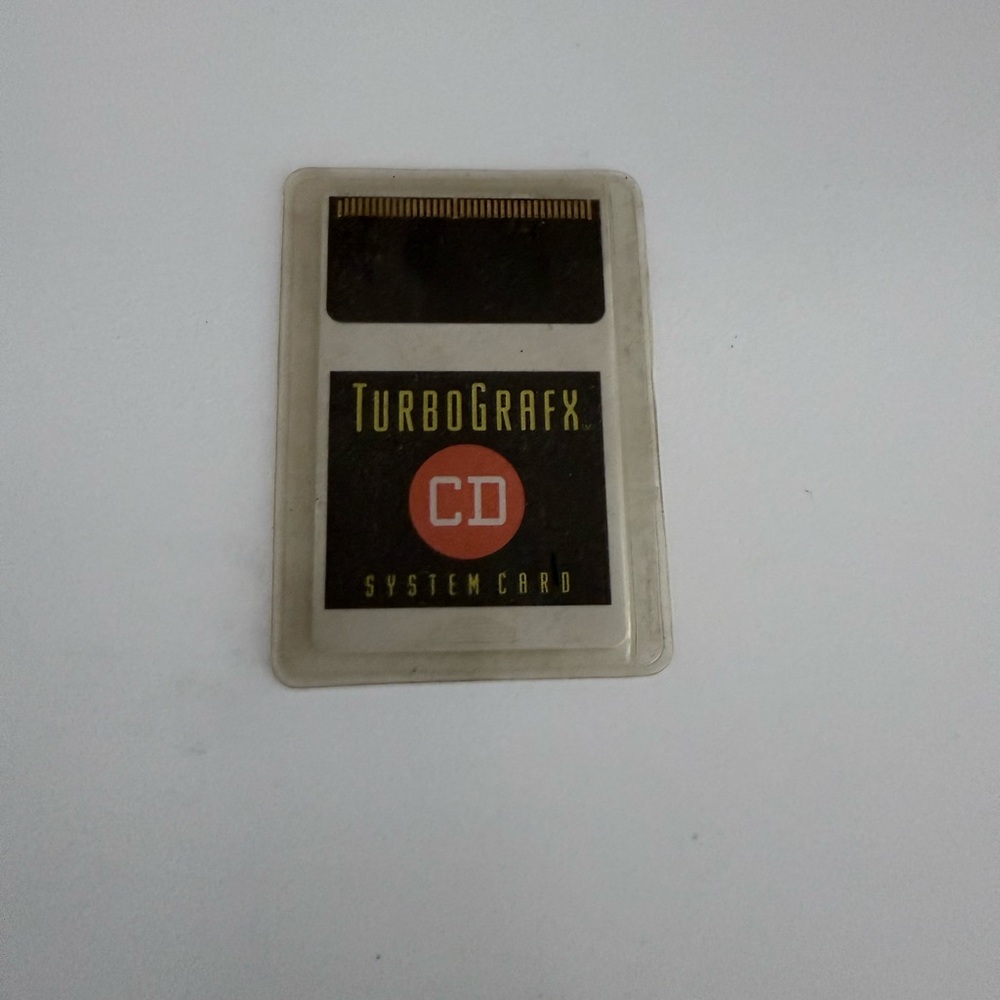Turbo Grafx Turbografx 16 CD System Card  US Version